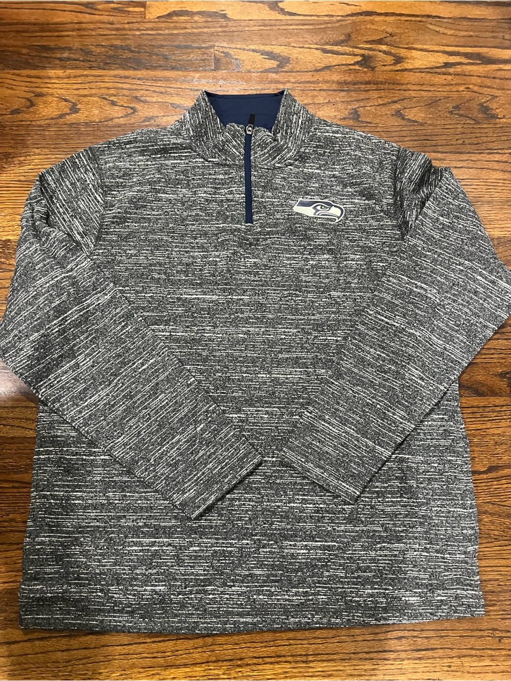 Men's Gray Quarter-Zip Pullover Sweatshirt